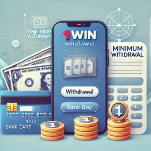 Dall E 2024 09 16 05.16.59 An Image For A 1Win Minimum Withdrawal Article Featuring A Smartphone Showing The 1Win App With A Withdrawal Screen And A Small Stack Of Cash Or Coin